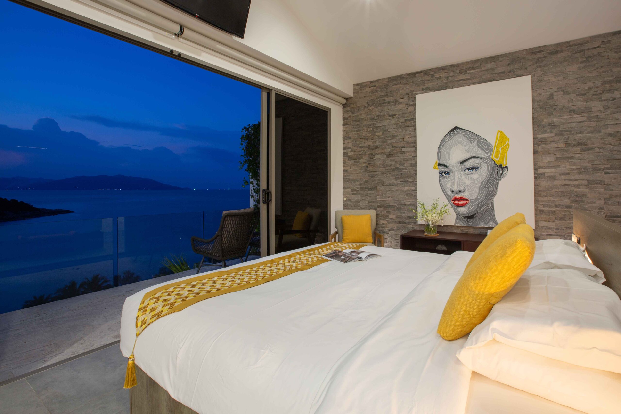 King Size Master Bedroom view at Lemon Twist House, Koh Samui